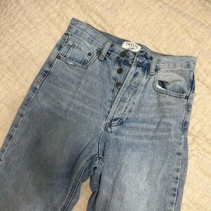 Women’s Straight Leg Cropped Ripped Jeans